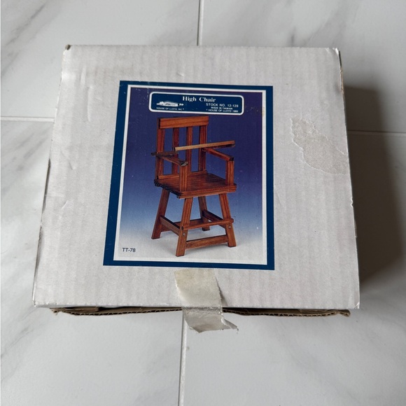 House of Lloyd Other - House of Lloyd TT-78 Doll High Chair 1:12 Scale Wood Miniature Build Kit